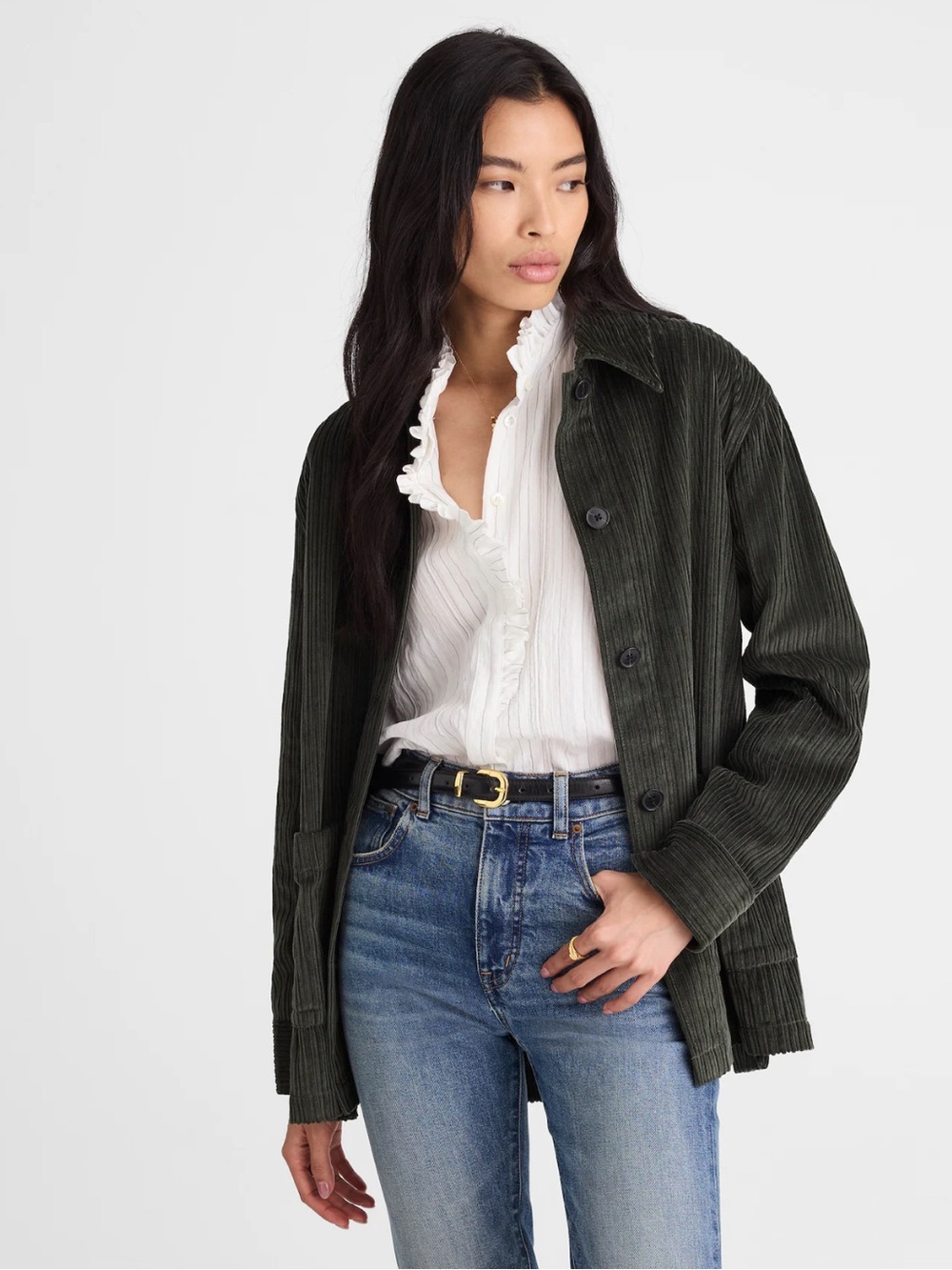 Dark Green Corduroy Chore Jacket by Madewell